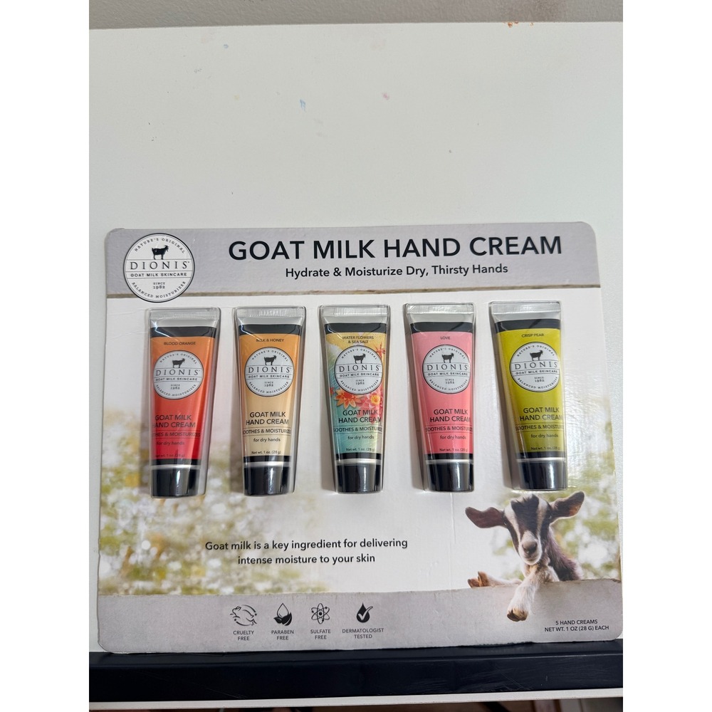 Dionis Goat Milk Hand Cream Set Unisex 5x1oz Multicolor New 5 Piece Gift Pack